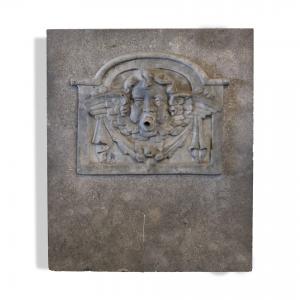 Stone and iron dripstone panel. 1900s.